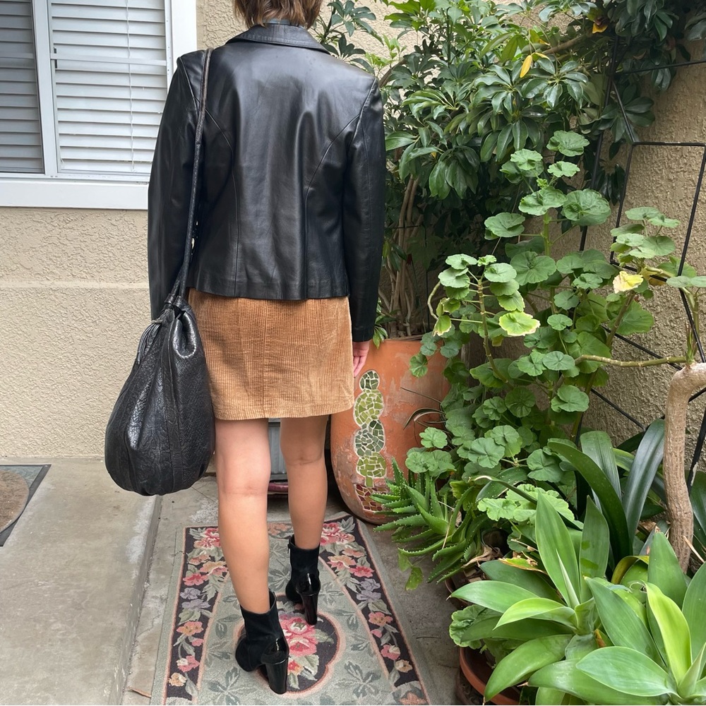 Vintage black metallic Jacobson leather bucket bag - Picture 12 of 16